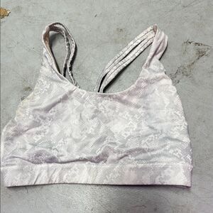 Women's Light Gray Sports Bra Snake Print LIKE NEW - Size Medium